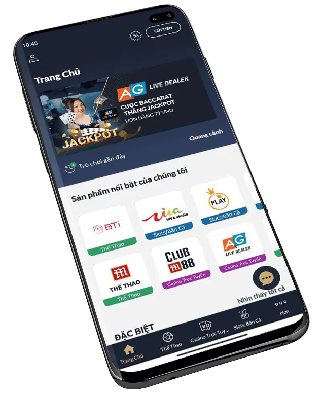 Giao diện Win456 trên thiết bị di động