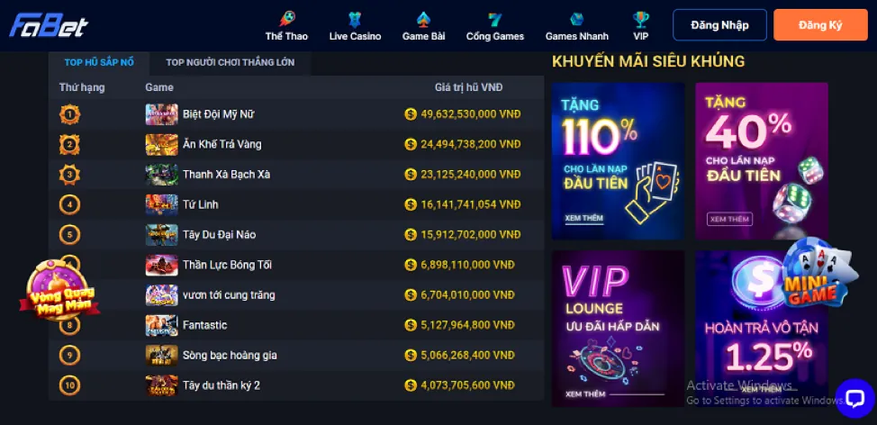 Banner khuyến mãi Win456